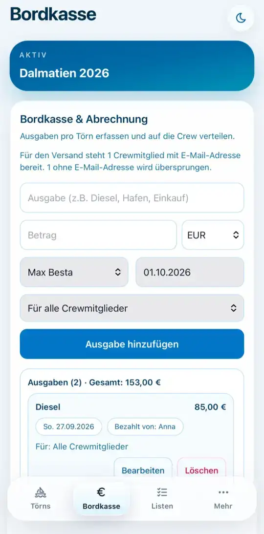 Bordkasse
